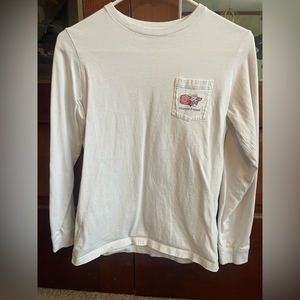 Vineyard Vines Valentine Classic White Tee Kids